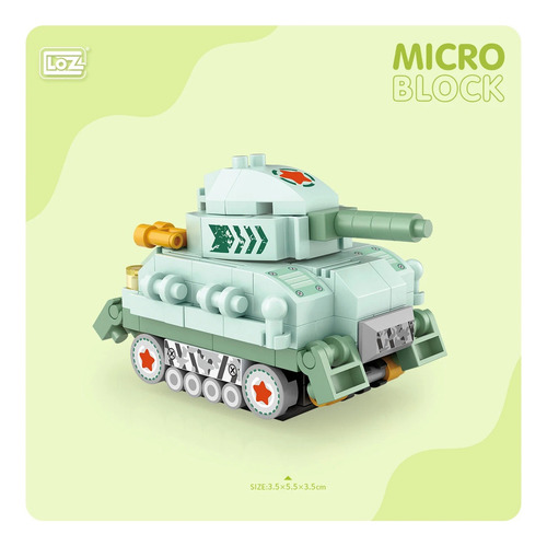 Modelo De Minitanque: Juguete De Construcción De Micropartíc