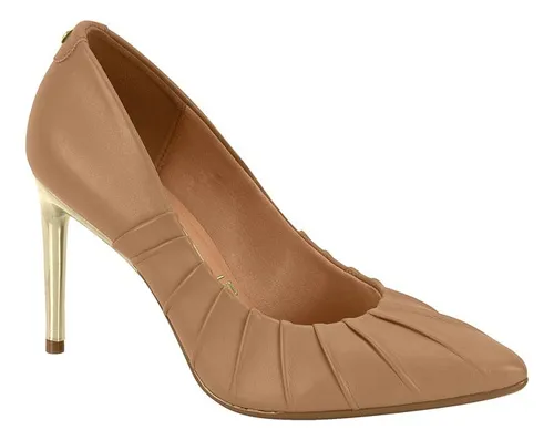 Zapato De Mujer Taco Aguja Stiletto Camel 1344-2 - Vizzano