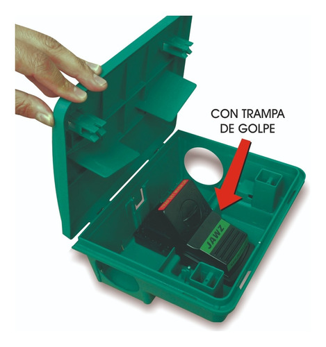 Trampa Para Rata Raton: Caja Cebadera + Trampa De Impacto 