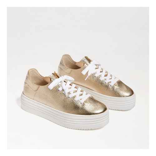 Tenis Mujer Sam Edelman Pippy Sneakers Plataforma Dorado