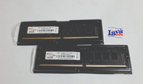 Imagem 1 de 3 de Memória Ram Ddr4 16gb (2x8) 2133mhz