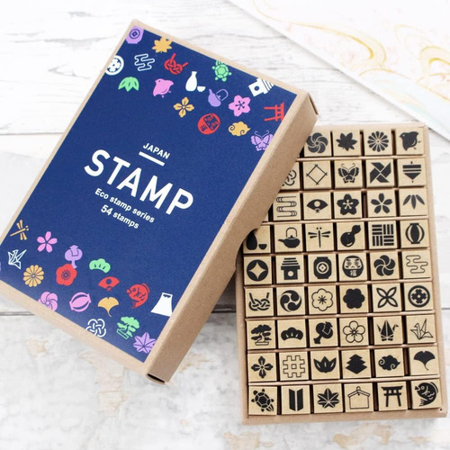 Juego De 54 Sellos De Goma De Madera, Diseño Japonés ...