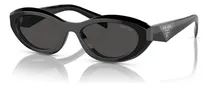 Comprar Gafas de sol Prada Black Dark Gray Pr 26zs 16k08z 55, color negro, marco, color negro, color varilla, color negro, lente negra, color negro
