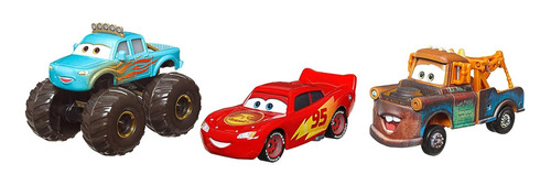 Set Cars Metálicos Rayo Mcqueen Ivy Mate Original Mattel