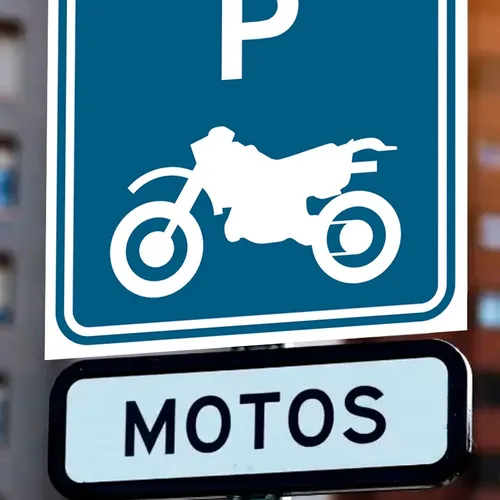 Aviso Parqueadero Para Motos Lona Sim06 Estacionamiento Dd8p