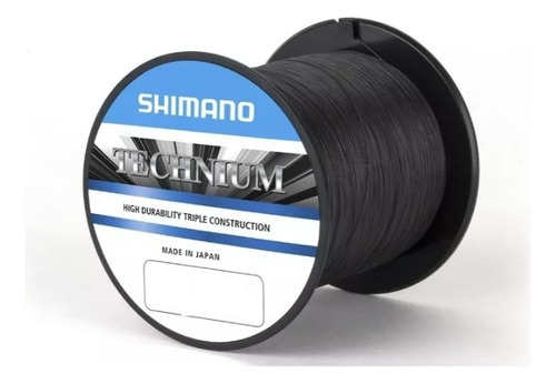 Tanza Nylon Shimano Technium 0.355mm X 600mts Negro Japonnes