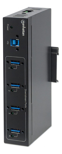 Hub Usb 3.0 Manhattan 161411 4 Puertos 5000 Mbit/s Negro /vc