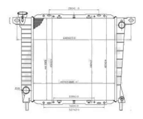 Radiador Ford Ranger 1994-1995 V6 3.4/4.0 Lt Estandar