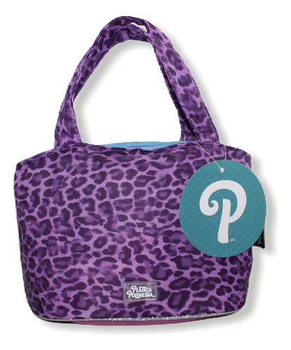 Lonchera Escolar Niña Polinesios Karen I´m The Queen Color Morado Estampado