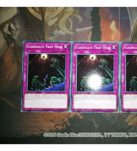 Floodgate Trap Hole X3 ComĂșn Sd Yu-gi-oh! Original Konami