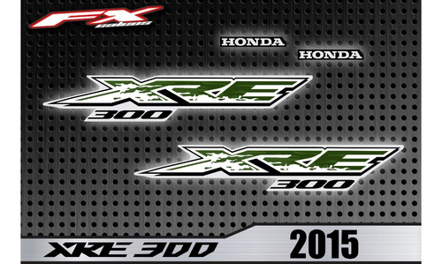 Calcos Simil Original Honda Xre 300 2015  Fxcalcos