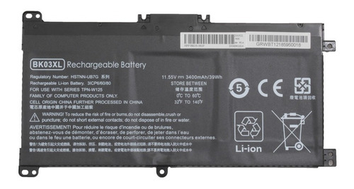 Bateria Compatible Con Hp Hstnn-lb7s Calidad A