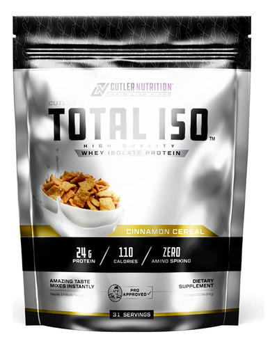 Cutler Nutrition Proteina Total Iso 100% Whey Isolate 2 Lbs Sabor Cinnamon Cereal