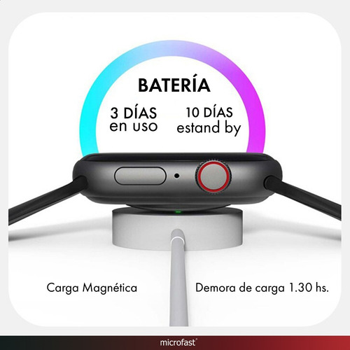 Smartwatch Reloj Cardio Presión Deportivo Notificaciones 1.5