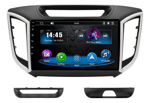 Multimidia 9p Creta 14/21 Carplay Android Auto Mp5 + Ré