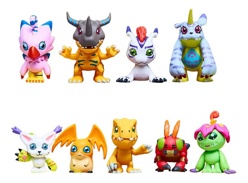 Set 9 Figuras Digimon 5 Cm Juguetes Coleccionables Anime