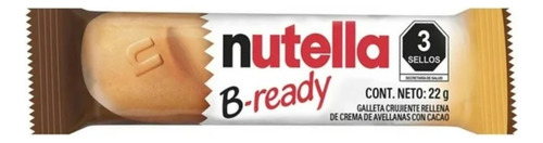 Galleta Crujiente Nutella B-ready Rellena De Crema De Avella