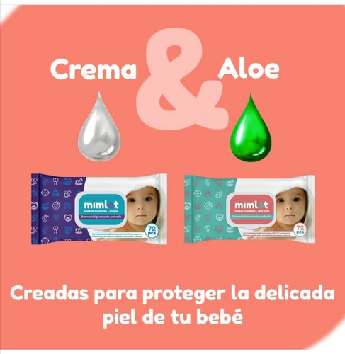 Imagen 3 de 4 de Toallitas De Bebe Mimlot