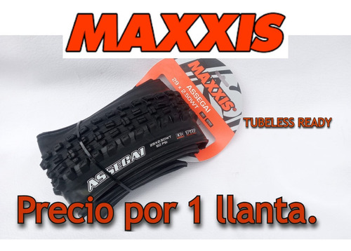 Imagen 1 de 7 de  Llanta Maxxis Assegai 29*2.50 Wt/ Tubeless Ready/2c/ Exo/ar