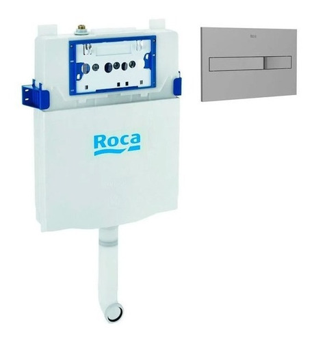 Combo Deposito Embutir Tapa Tecla Dual Gris Slendra Roca