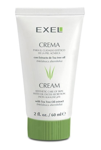 Crema Control Anti Acne Con Color Exel Tea Tree Oil 60 Ml