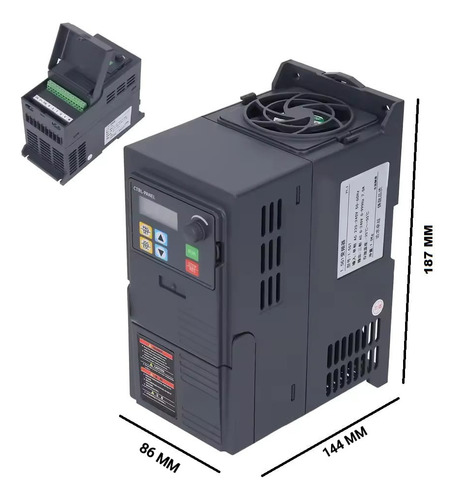 Inversor De Frequência 3cv Entr. Mono220v /saida 220 V Trif.