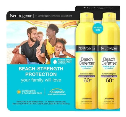 Neutrogena Beach Defense - Protector Solar Spf 60+, 8.5 Onz