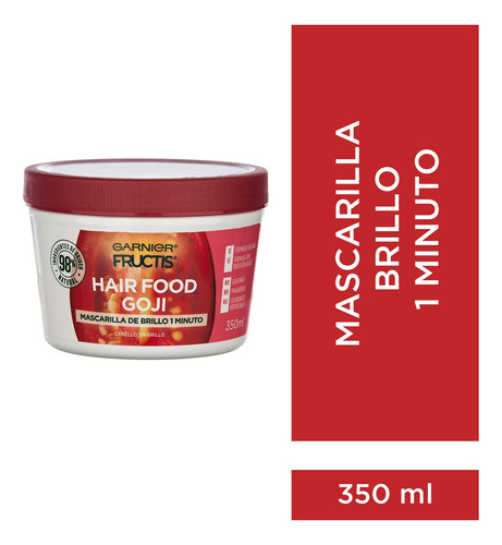 Fructis Hairfood Máscara De Brillo Cabello Opaco 350ml