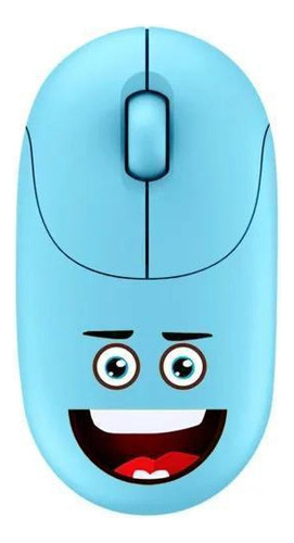Mouse Emoji Kids Blue Wireless -bright Cor Azul-claro