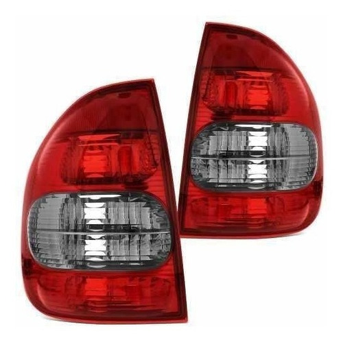 Par Lanterna Traseira Corsa Sedan Classic 2000 2001 2002 2003 2004 2005 2006 2007 2008 2009 2010 Fume