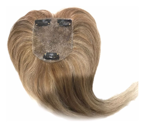 Prótese Capilar -topo Cabelo Humano 12x10 Loiro M Loiro Médio 12x10