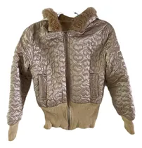 Comprar Campera Con Capucha | Dorada | Puños | Matelase