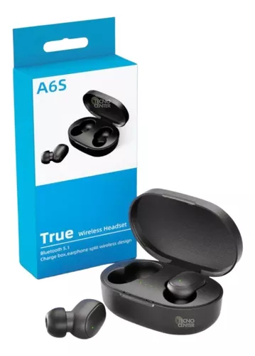 Auriculares in-ear inalámbricos A6S negro