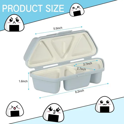 Molde De Onigiri 6 En 1 Hibilder Triangular Antiadherente