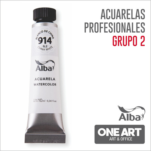 Acuarelas Alba Profesional 10ml Grupo 2