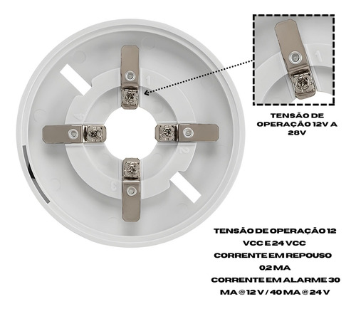 15 Detectores Convencional Óptico De Fumaça 12/24v Contato