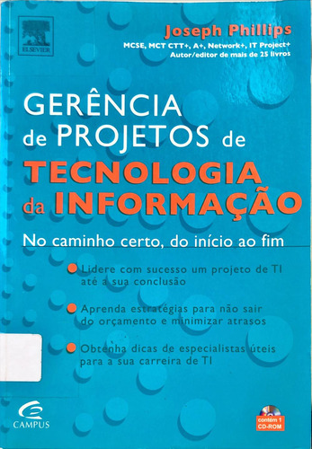 Livro Gerencia De Projetos De Tecnologia Da Informação De Joshep Phillips (Usado)