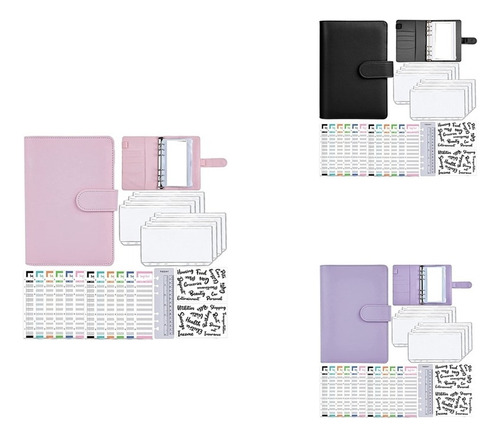Cartera De Carpeta De Sobres En Efectivo A6, Cuaderno Planif