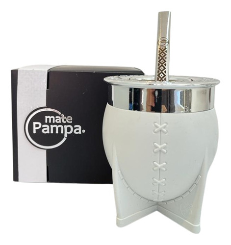 Mate Pampa Imperial Xl Con Bombilla De Acero Inoxidable