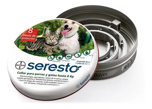comprar Collar Antipulgas Bayer Seresto 8 Meses - Perros\u002Fgatos 8kg