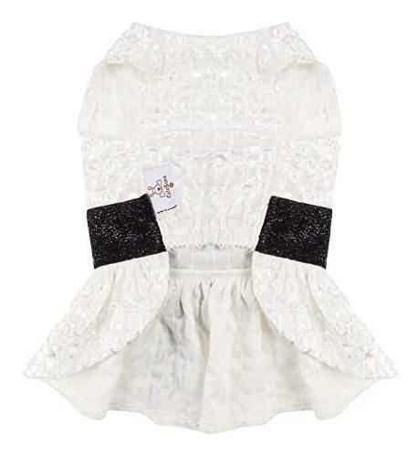 Imagen 5 de 8 de Cutebone Perro Vestido De Noche Fiesta Senior Bling Cachorro