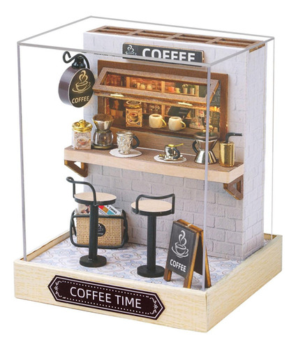 Kits De Bricolaje En Miniatura De Casa De Hora De Cafe
