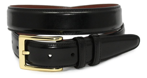 Torino Leather Co. Hombres 30mm Cuero, Negro, 32