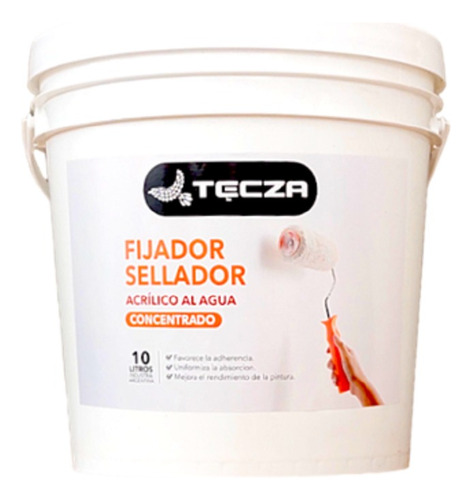 Sellador Fijador Concentrado  1 + 3 Al Agua 10 Litros 