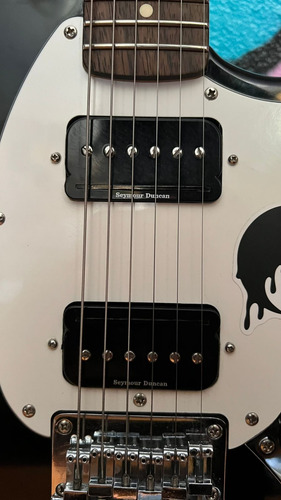 Guitarra Fender Squier Mustang C/ Seymour Duncan Triple Shot Diestro Negro Palo De Rosa (Usado)