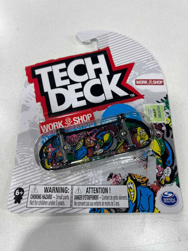 Tech Deck Finger Skate Dedos Baker For Life Zach Patineta