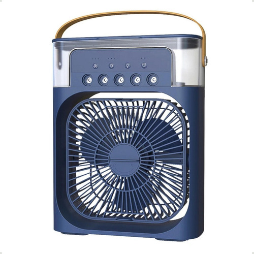 Ar Condicionado E Ventilador Frio Silencioso Mini Portátil Cor Mini Ar Azul