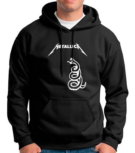 Buzo Hoddie Capota Cerrado Metallica Rock 03