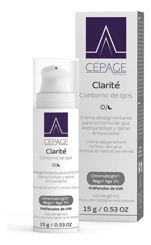 Cepage Clarite Contorno De Ojos Co Bolsas Ojeras 15g 