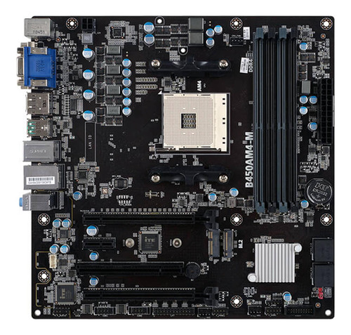 Tarjeta Madre Ecs B450am4-m Motherboard Amd Am4 Micro Atx